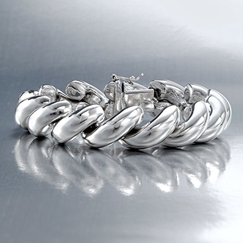 Ross-Simons Italian Sterling Silver Large San Marco Bracelet. 8.25 Inches #TOP2