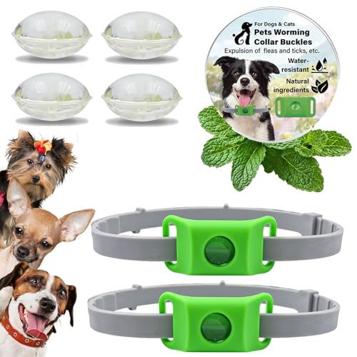 Collier Anti Puces pour Chien, RéGlable Collier Chien,...