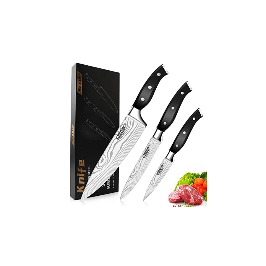 SCOLE-Chef-Knife-Ultra-Sharp-Kitchen-Knife-Set-3-Piece-Premium-German-14116-Stainless-Steel-Chefs-Knife-Set-Ergonomic-Handle-Professional-Knives-Set-for-Kitchen-with-Gift-Box SCOLE® Chef Knife Ultra Sharp Kitchen Knife Set 3-Piece, Premium German 1.4116 Stainless Steel Chefs Knife Set, Ergonomic Handle Professional Knives Set for Kitchen with Gift Box