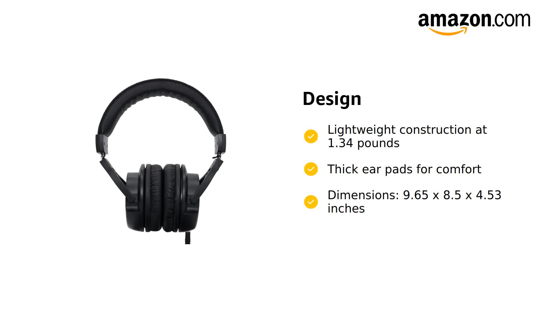 Amazon.com: PHONON SMB-02G Subtonic Studio Monitor Headphones for