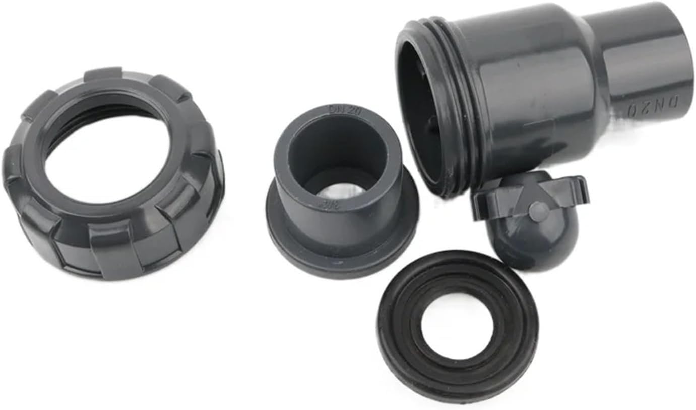 PVC-Rückschlagventil – Einweg-Rückschlagventil for Aquarien, Aquarien und Gartenbewässerung, graues PVC-Material, 1 Stück(25mm)