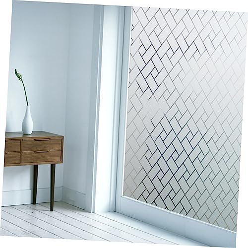 Película decorativa de privacidad para ventana de PVC 100x45cm miniatura 3