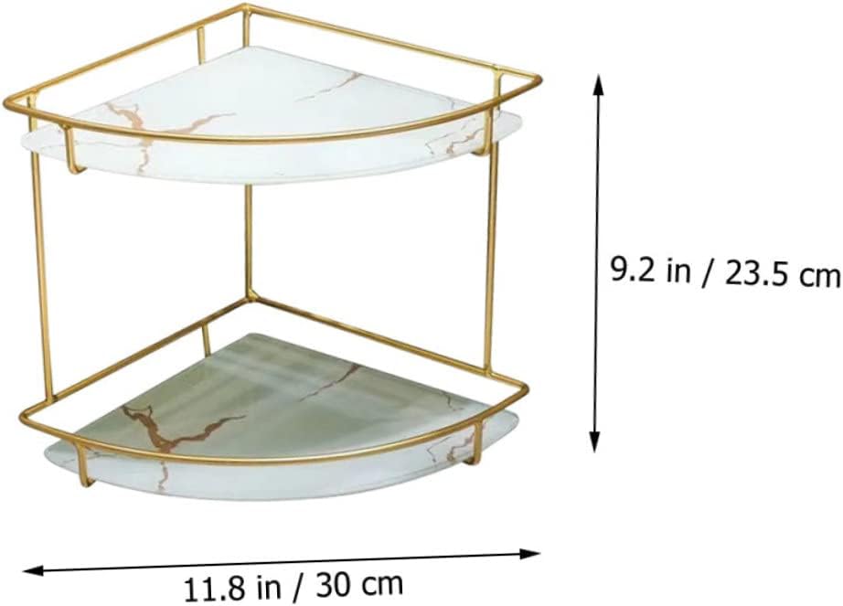 Multifunctional Corner Shelf Organizer for Bathroom Kitchen Bedroom Strong Bearing Capacity Storage Rack for Cosmetics Keys Jewelry with Easy Installation and Space-Saving Design