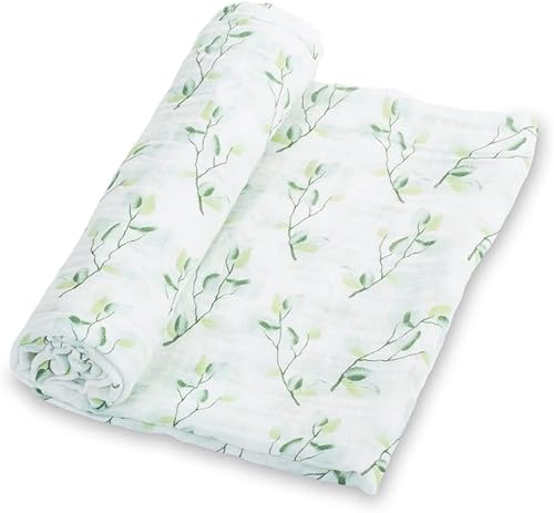 Miniatura 80 de LollyBanks Manta de muselina grande de 47 x 47 pulgadas, manta de bebé para niños y niñas, 100% algodón, manta de recepción para recién nacido