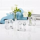 Huang Acrylics Napkin Rings Bud Vase Flower Holders Set (4)