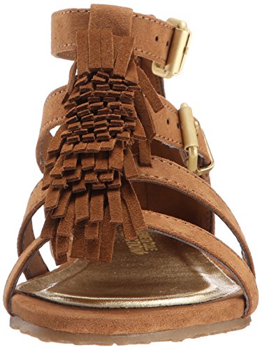 Kenneth Cole Reaction Audra Struck Fringe T-Strap Sandal (Little Kid/Big Kid), Dusty Brown, 2 M US Little Kid2