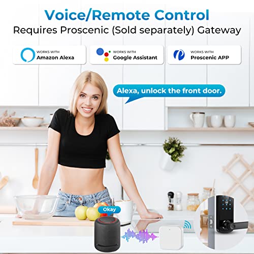 Smart Door Lock, Buxfmht Fingerprint Door Lock, Keyless Entry Door Lock, Keypad Door Lock With Handle, Electronic Door Lock With App Control, Bluetooth Wifi Door Locks For Home, Office #TOP5