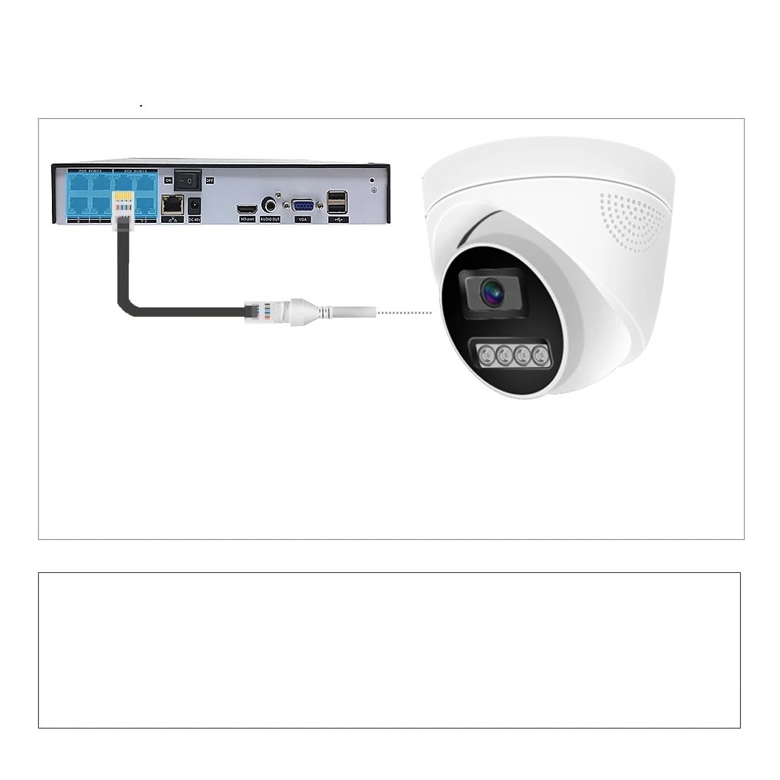 Cámara de Seguridad de vigilancia IP Domo PoE
