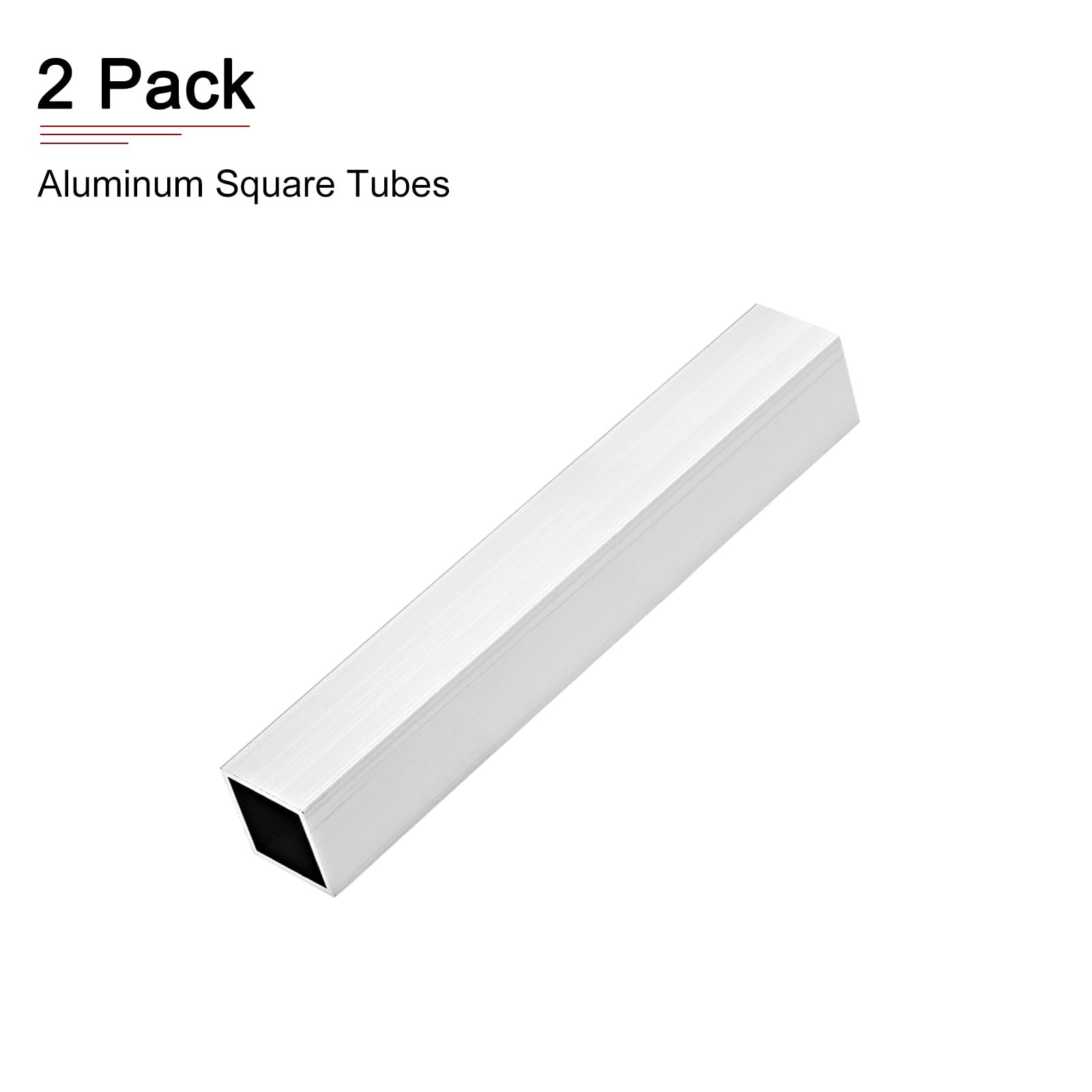 DTGN 30mmx30mmx2mmx200mm (Width X Wall Thickness X Length) Square Tube - 2Pack - Good For Industrial Housing Construction - 6063 Aluminum Square - View #5