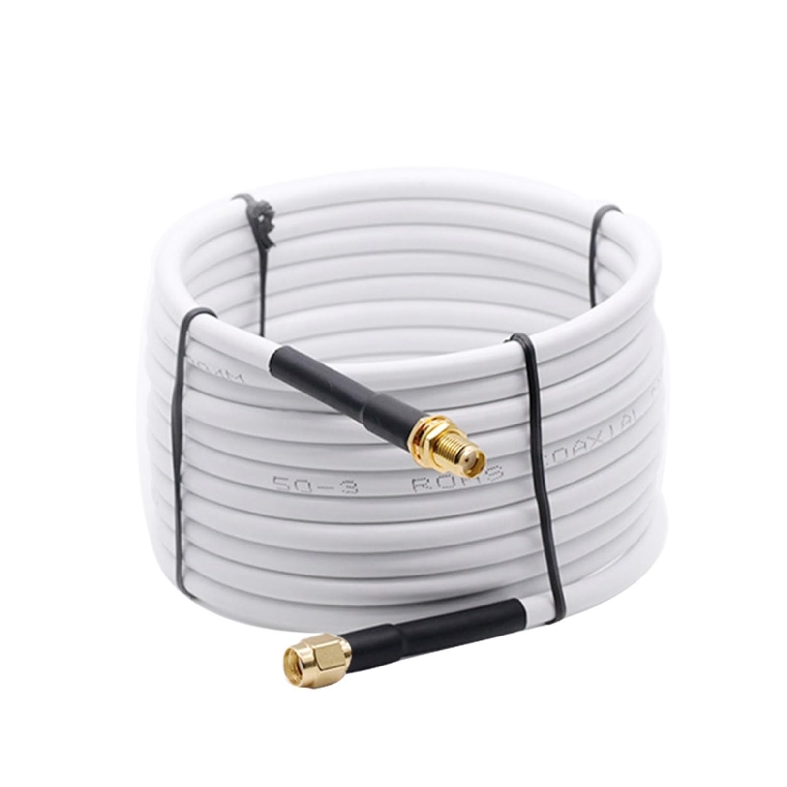 Cable coaxial SMA macho de 1 m a 15 m a RG58 de 50 ohmios, conector de extensión de antena, adaptador de coleta.(SMA M to SMA M-15M)
