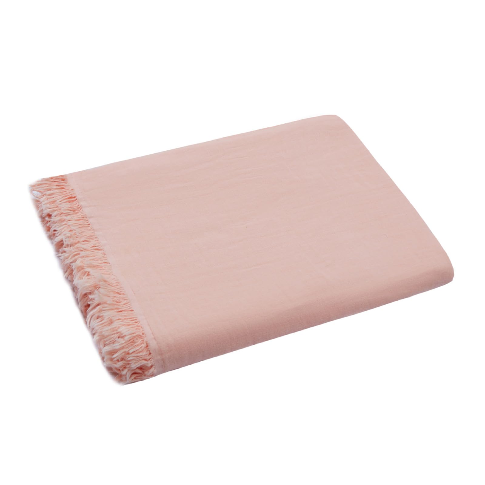 Kalttoy J49 Baby Blanket For Newborn & Toddler, Breathable Quilts Cover Bathing Towel 4-Layers For Infants Baby Muslin Swaddles Blanket With Tassels Edge