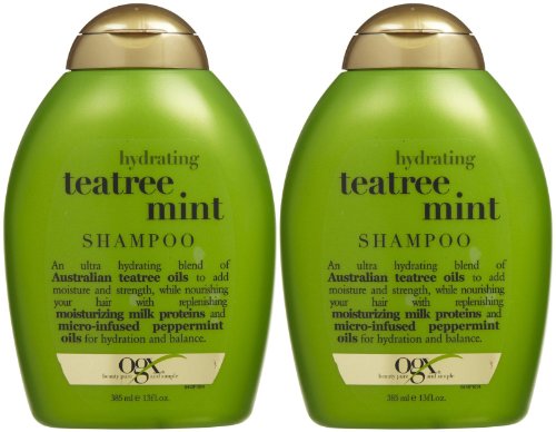 Ogx Hydrating Shampoo - Tea Tree Mint - 13 oz - 2 pk