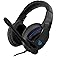 DeepGaming Cascos Gaming, Auriculares Gaming con Micrófono Flexible, 3,5 mm Jack, Luces LED con USB, Compatible con PS4, PS5,