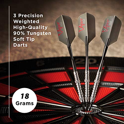 Viper V-Factor 90% Tungsten Soft Tip Darts with Storage/Travel Case, Ringed, 18 Grams, Multicolor - Image 2