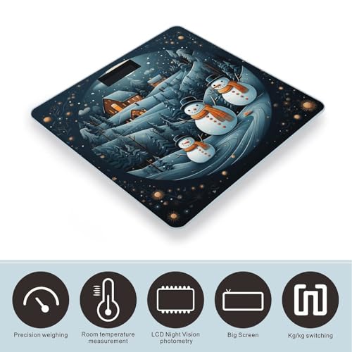 Báscula Digital de Baño Navideña con Diseño de Santa y Pingüino miniatura 3