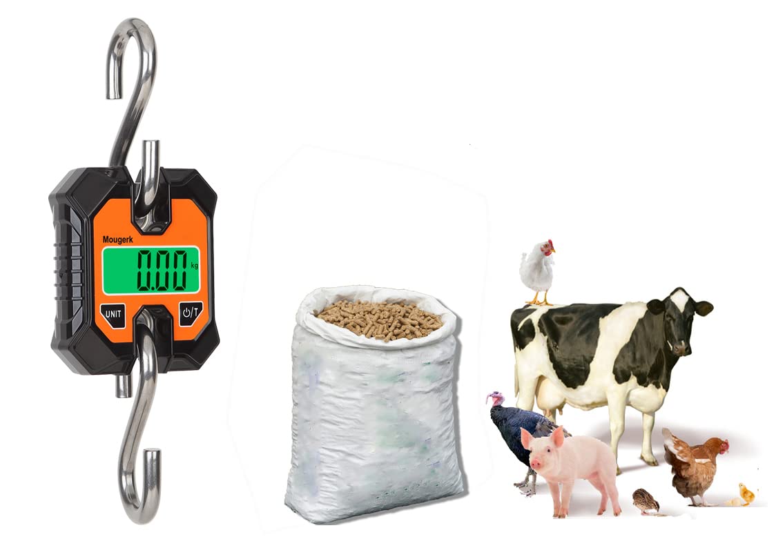 Báscula digital colgante portátil resistente grúa báscula 100 kg 200 libras 2 pilas AAA (no incluidas)