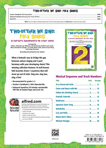 Two-Gether We Sing Folk Songs: 10 Fantastic Arrangements for 2-Part Voices (Teacher's Handbook) - Image 2