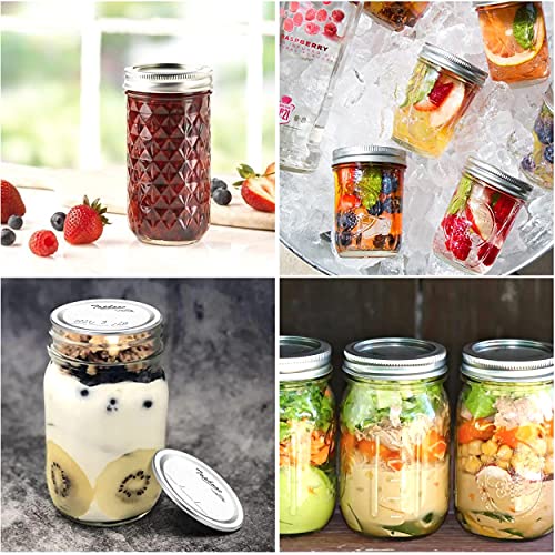 150 - Count,Regular Mouth Canning Lids For Ball, Kerr Jars - Split-Type Metal Mason Jar Lids For Canning - Food Grade Material, 100% Fit & Airtight For Regular Mouth Jars #TOP7