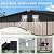 Aoxun 14x12 FT Large Outdoor Storage Shed, Galvanized Metal Shed with 2 Lockable Tall Doors & Sloped Roof, Heavy Duty Utility Tool Storage House for Patio, Garden, Backyard, Lawn (Brown)