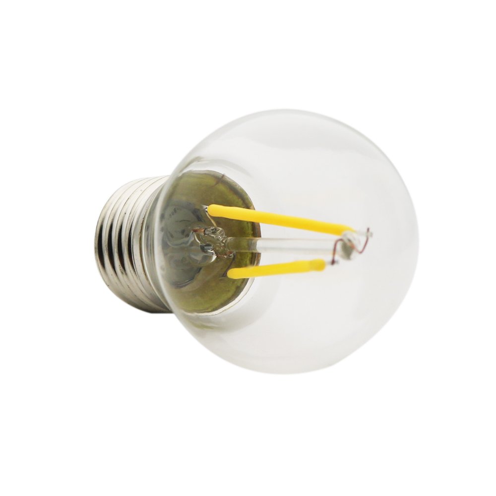 20 sztuk żarówek G45 E27 Mini Globe LED, ciepła biel, 2700 K, 2 W = 20 W, bez możliwości ściemniania, kąt świecenia 360 stopni, żarówka Edisona, żarówki energooszczędne, 20 sztuk