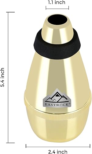 Miniatura 2 de EASTROCK Silencio de trompeta ABS ligero Accesorios para trompeta (dorado)