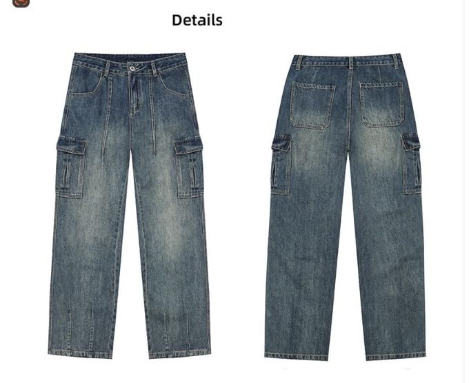 Mens big and tall jeans，cargo pants relaxed fit，baggy jeans y2k，skater wide leg pants4