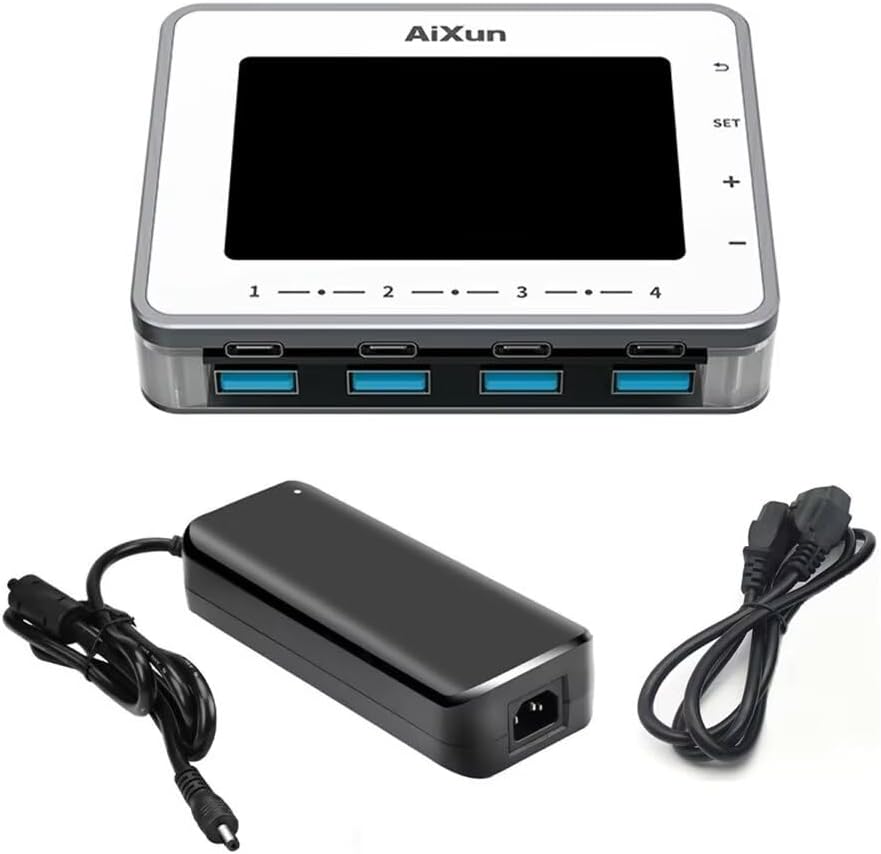 AiXun Intelligent Multi-Channel Fast Charger 8 Ports USB Charging Station Hub with 24V 15A 360W High-Power Power Adapter