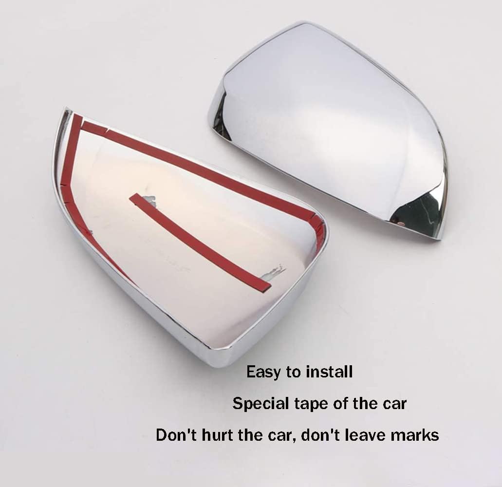 Car Accessories Fit for Toyota 4Runner 2014-2022 2023 2024 Side Door Mirror Cover Cap Decor Trim (Glossy Chrome Style) ABS 2 PCS