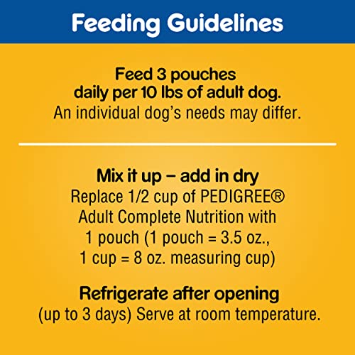 Pedigree Choice Cuts In Gravy Adult Soft Wet Meaty Dog Food Variety Pack, (18) 3.5 Oz. Pouches #TOP7