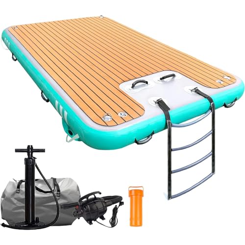 KJLYLPP Inflatable Floating Platform, Air Cushion, Motor Boat Dock, Luxury Cruise Ship, Marine Amusement Entertainment Toy Equipment/Leisure Pontoon Dock, Fishing Boat