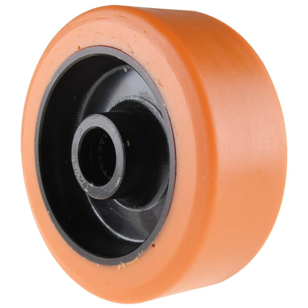 JAZGOT Rueda motriz 140x55 mm para transpaleta EPT15H, cubo de acero, banda de rodadura de vulkollan