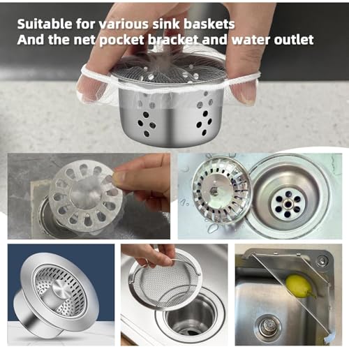 100 bolsas desechables para filtro de residuos miniatura 6