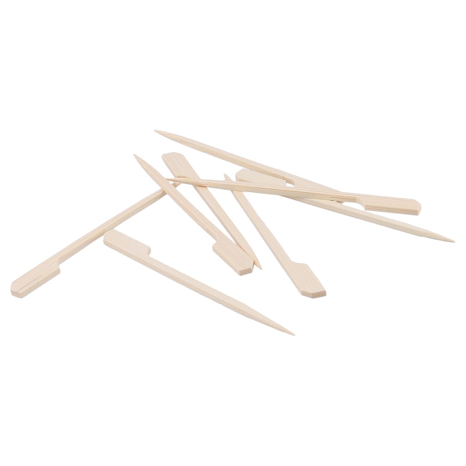 FUNSUEI 1000 spiedini in bambù da 12 cm, per finger food, piccoli spiedini in legno, per barbecue, buffet, frutta, snack