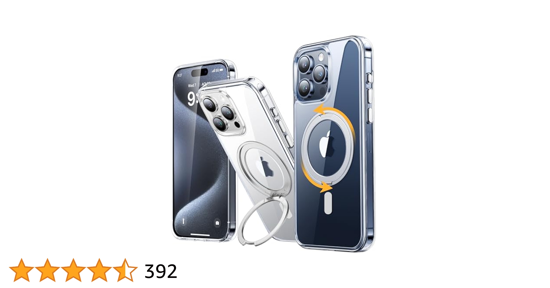 Andobil iPhone 15 Pro Max用ケース 360°リング Amazon.com: andobil for iPhone 15 Pro Max Case [360° Ring