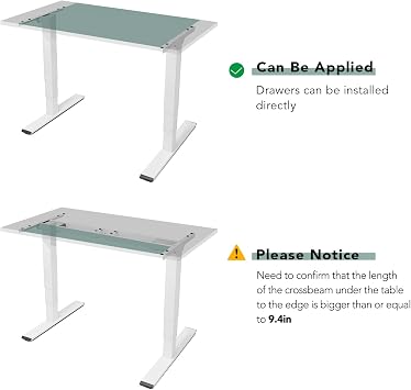 FLEXISPOT Under Desk Drawer, Steel Drawer for Desk Slide-Out, Under Table Mounted Drawer, Standing Workstation Storage Attachment for Office Home - 17.7 Width, Black
