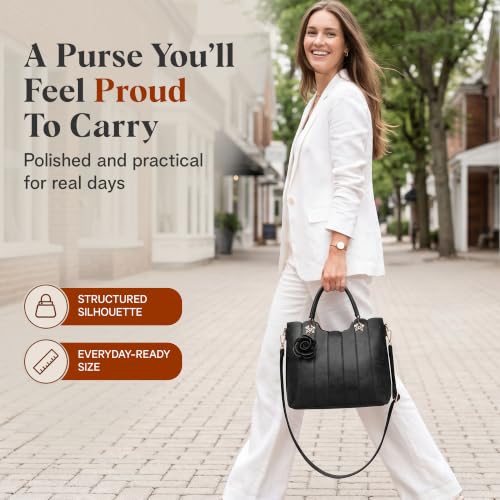 Bolso Rofozzi de cuero vegano para mujer, asa superior miniatura 2