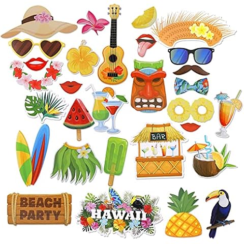 Trimming Shop 30pcs Hawaiian Party Props Kit Cover