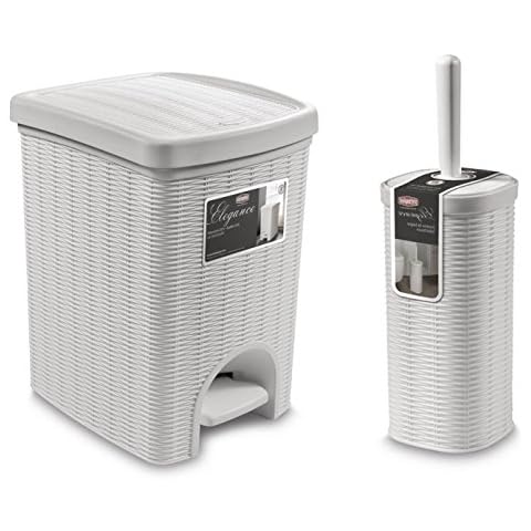 Kreher Tolles 2tlg. Badezimmerset im Rattan Design Cover
