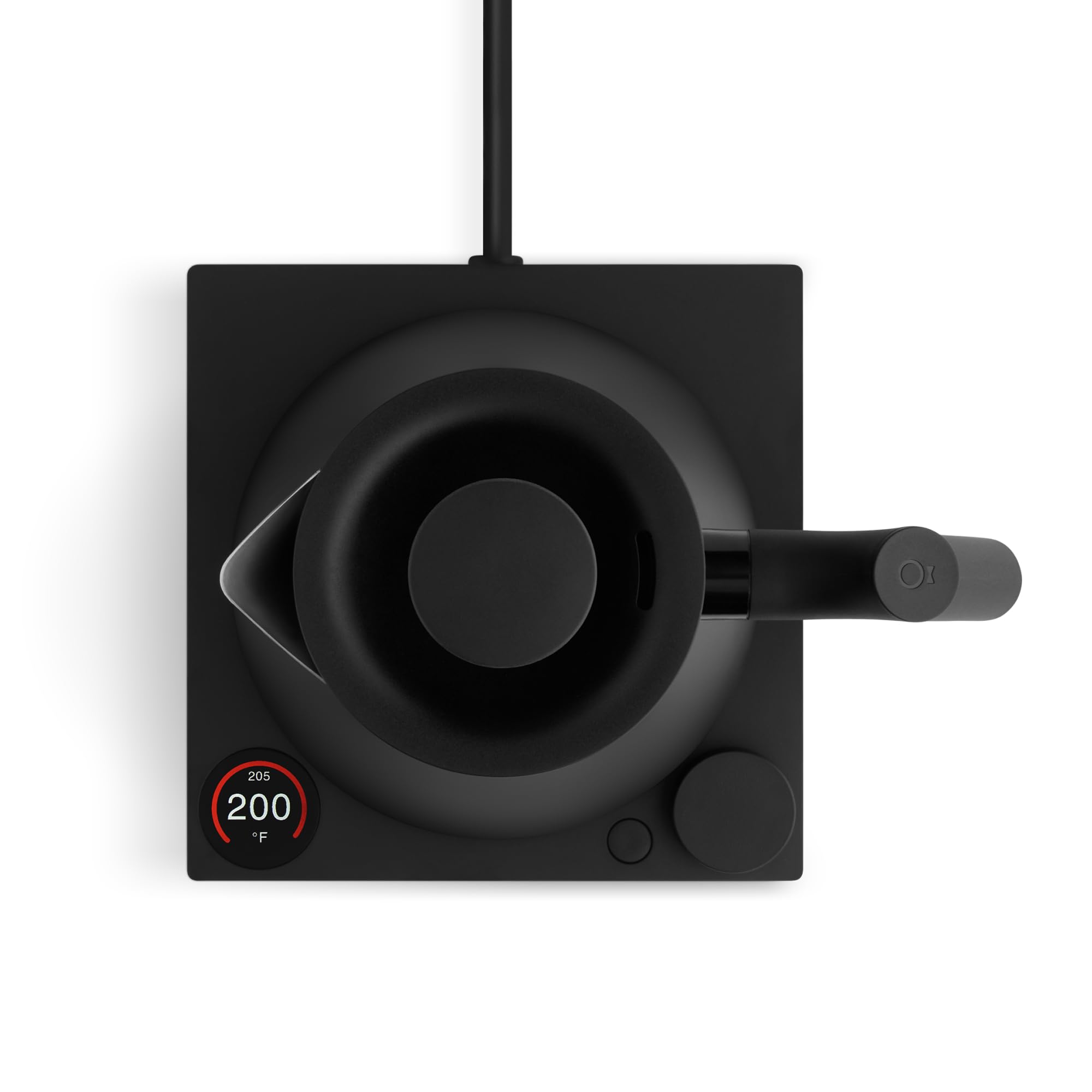 Bollitore elettrico per tè Fellow Corvo EKG Pro - Riscaldamento rapido, Regolazione precisa della temperatura, Programmazione, Timer di preparazione integrato, EU Nero opaco