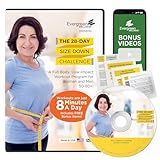 The 28 Day Size Down Challenge Workout DVD for Beginners and Seniors - Full Body, Low Impact Exercise and Fitness Program