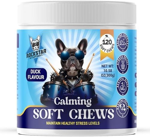 Rockstar Pet Supplemets Calming Soft Chews for Dogs | Duck Flavou...