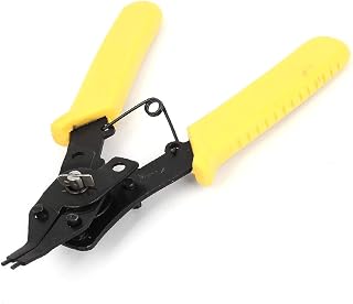 New Lon0167 160mm Long Featured Yellow Hand Tool reliable efficacy Carbon Steel External Bent Circlip Clip Pliers(id:cf0 81 fb 055)