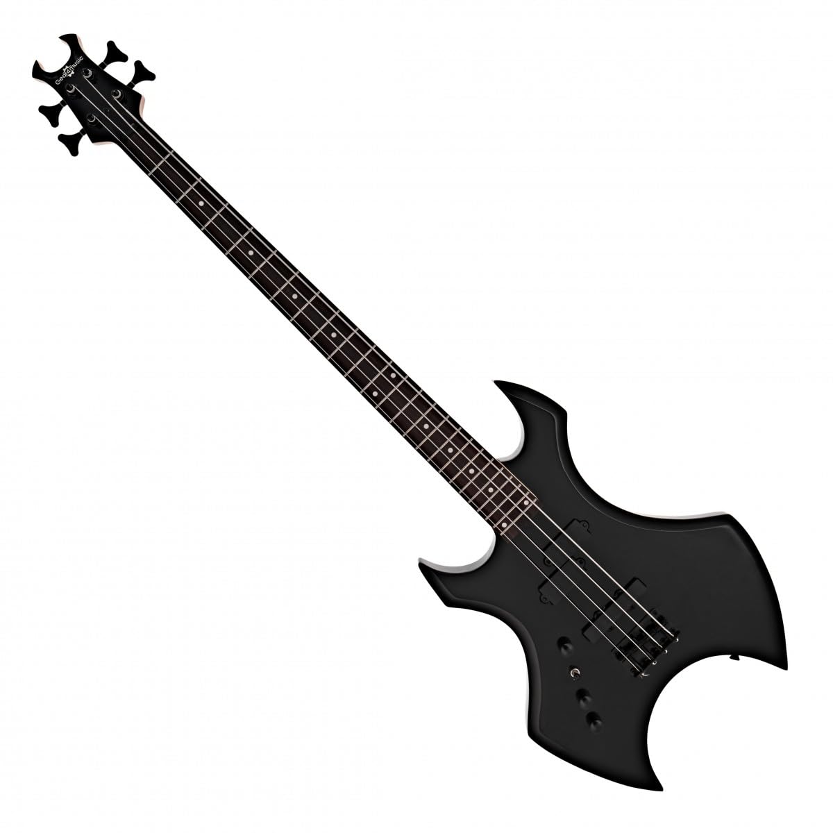 Guitare Basse Harlem X pour Gaucher par Gear4music, Noir