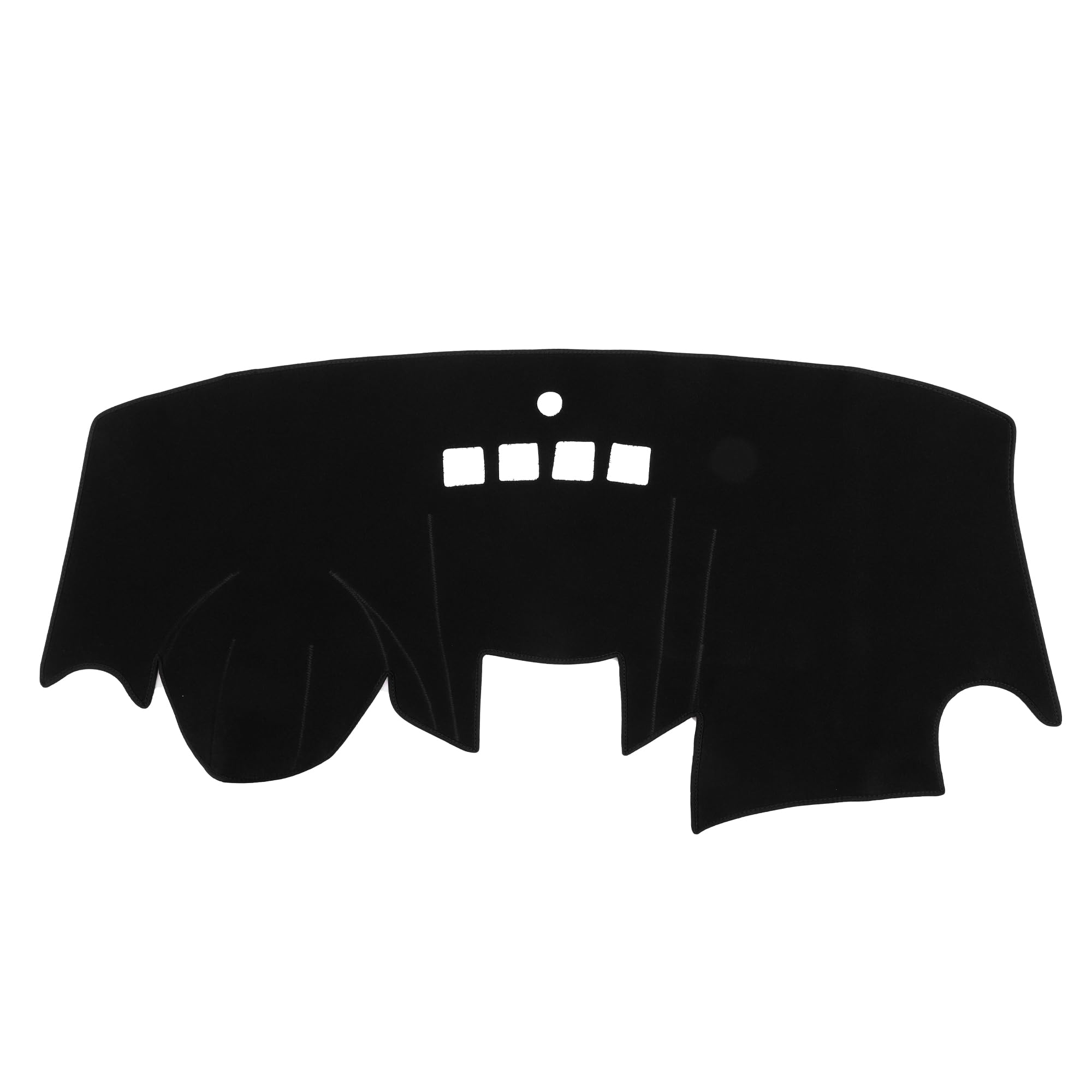 Dashboard Cover Compatible for Ford Fiesta 2011-2019, Nonslip Polyester Black Dash Cover Mat Dash Board Protector Cover