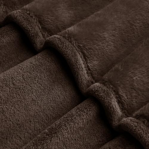 Image of BEDELITE Big Fleece Blanket 120 inch x 120 inch (10' x 10'), Super Soft Fluffy Fuzzy Oversized King Blanket for Bed, Couch, Sofa, Camping, Extra Large Fits Whole Family, Brown