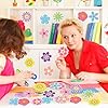 FOIMAS 60pcs Flower Cutouts,3 in Spring Flower Shaped Paper Cutouts Double Sided Flowers for Spring Bulletin Board Classroom Craft Supply #5