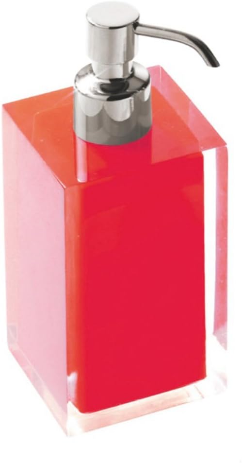 Gedy Rainbow Square Countertop Soap Dispenser, Blue