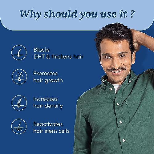 Image of Man Matters Advanced Hair Growth Serum | With 23% Actives | Redensyl, Anagain, Aminexil, Rosemary Oil | Promotes Hair Growth, Increases Hair Density & Thickens Hair | Paraben & Sulfate Free | 50ml