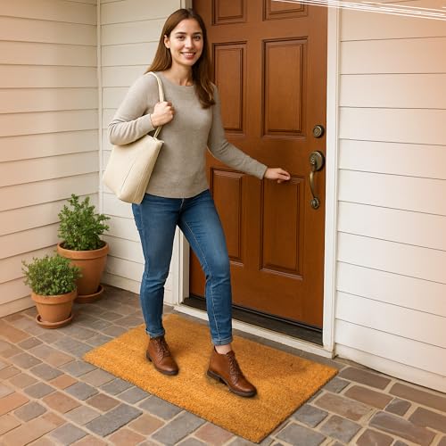 SG Traders Natural Coir Mat - Heavy Duty Outdoor Doormat, Durable Coconut Fibre Matting, Cut to Size Coir Door Mat for Entrance, Weather Resistant and Non Slip Backing for Stability (45cm x 75cm) - Cosy Home Interiors SG Traders Natural Coir Mat - Heavy Duty Outdoor Doormat, Durable Coconut Fibre Matting, Cut to Size Coir Door Mat for Entrance, Weather Resistant and Non Slip Backing for Stability (45cm x 75cm) - Image 6