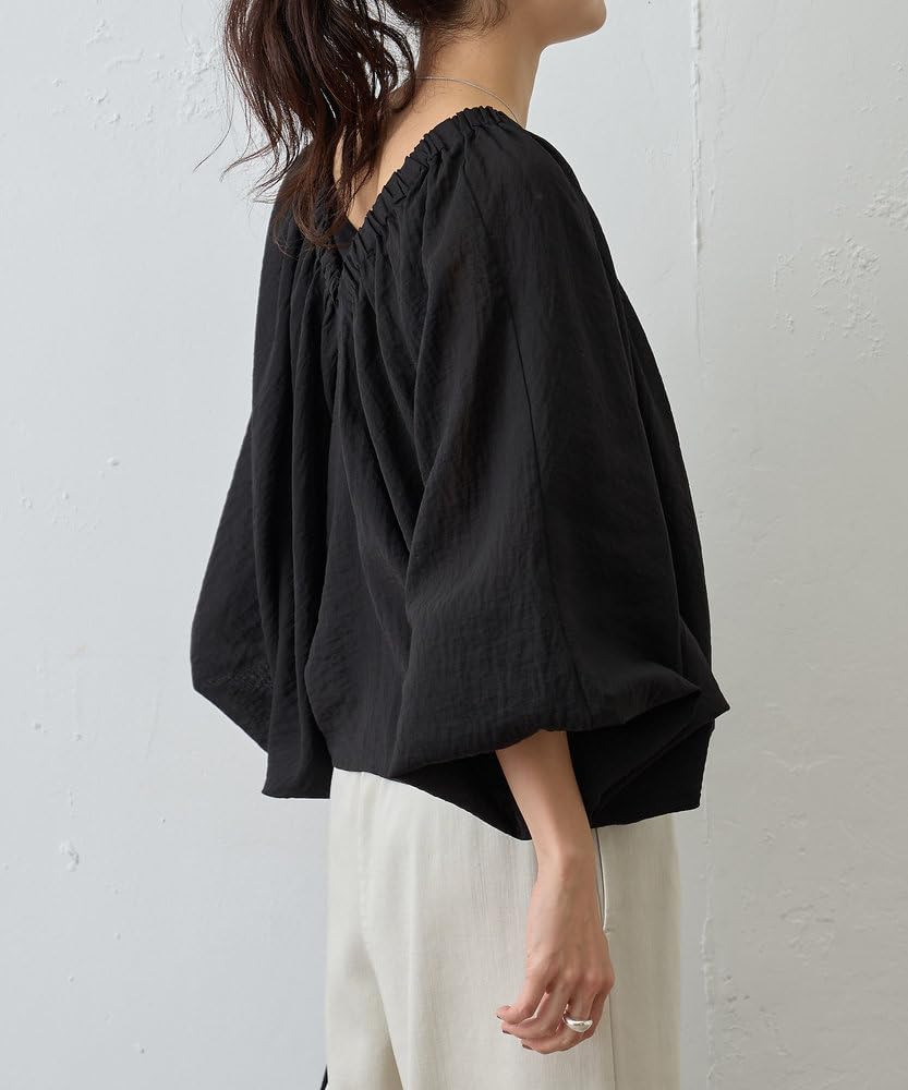 BEARDSLEY ドルマンウォッシュオーバーシャツ ブラック ビアズリー BEARDSLEY ドルマンウォッシュオーバーシャツ ブラック ビアズリー